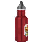 Retro-Regenbogen "Liebe ist Liebe" Edelstahlflasche (Links)