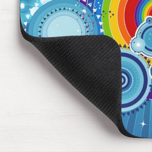 Retro Regenbogen mousepad (Ecke)