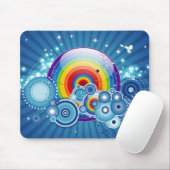 Retro Regenbogen mousepad (Mit Mouse)