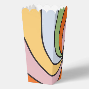Retro-Regenbogen-Poster-Geschenkbox Geschenkschachtel