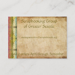 Retro Regenbogen-Schmutz Visitenkarte