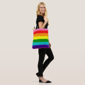 Retro Regenbogen Stolz Tasche (Am Model)