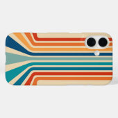 Retro-Regenbogen-Streifen-Handyhülle Case-Mate iPhone Hülle (Rückseite (Horizontal))