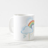 Retro Regenbogen-Tasse Kaffeetasse (Vorderseite Links)