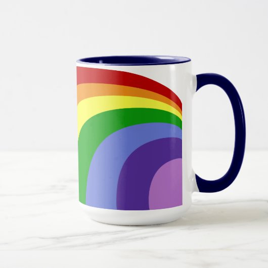 Retro-Regenbogen-Tasse Tasse (Rechts)