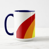 Retro-Regenbogen-Tasse Tasse (Links)
