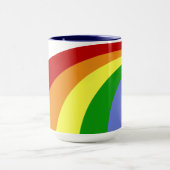 Retro-Regenbogen-Tasse Tasse (Zentrum)