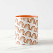 Retro-Regenbogen-Tasse Zweifarbige Tasse (Mittel)