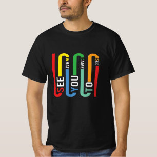 Retro-Regenbogen-Typografie-T-Shirt, schwarzes T-S T-Shirt