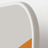 Retro-Regenbogen über Streifen mit Namen Pickleball Schläger (Linke Seite)