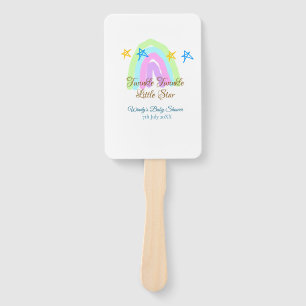 Retro Regenbogen winzige kleine Sterne Baby sh Fächer