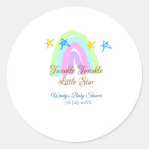 Retro Regenbogen winzige kleine Sterne Baby sh