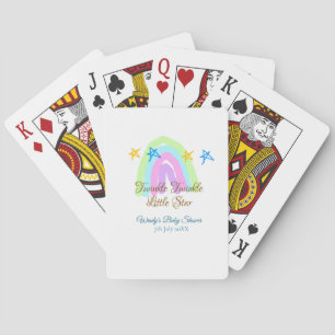 Retro Regenbogen winzige kleine Sterne Baby sh Spielkarten