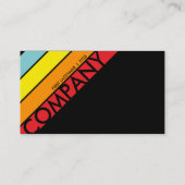 Retro Regenbogenbullaugenlochkarte Treuekarte (Rückseite)