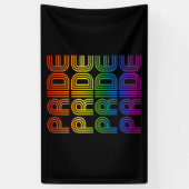 Retro-Regenbogenforelle Banner (Vertikal)