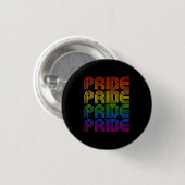 Retro-Regenbogenforelle Button (Vorne & Hinten)