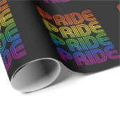 Retro-Regenbogenforelle Geschenkpapier (Rolleneckpunkt)