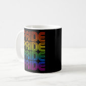 Retro-Regenbogenforelle Kaffeetasse (Vorderseite Links)