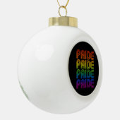 Retro-Regenbogenforelle Keramik Kugel-Ornament (Links)