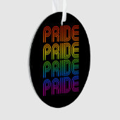 Retro-Regenbogenforelle Ornament (Vorderseite)