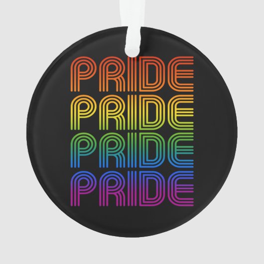 Retro-Regenbogenforelle Ornament (Rückseite)