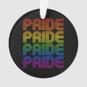 Retro-Regenbogenforelle Ornament (Vorderseite)
