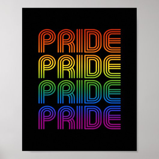 Retro-Regenbogenforelle Poster (Vorne)