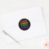 Retro-Regenbogenforelle Runder Aufkleber (Umschlag)