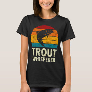 Retro Regenbogenforelle Sport-Fliegenfischen und A T-Shirt