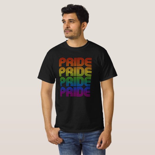 Retro-Regenbogenforelle T-Shirt (Vorne ganz)