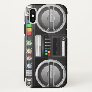 Retro Regenbogenknöpfe Boombox-Getto-Meister Case-Mate iPhone Hülle
