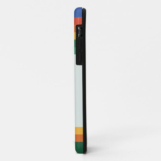 Retro-Regenbogenstreifen-Monogramm Case-Mate iPhone Hülle (Hinten/Links)