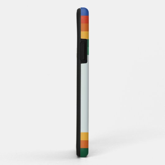 Retro-Regenbogenstreifen-Monogramm Case-Mate iPhone Hülle (Hinten/Rechts)