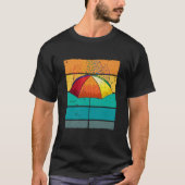 Retro Regenschirm Confetti für einen Confetti Fan T-Shirt (Vorderseite)