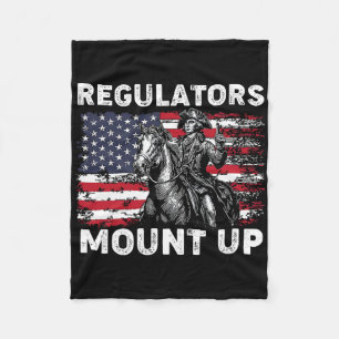 Retro-Regulierungsbehörden Mount Up lustige Flagge Fleecedecke
