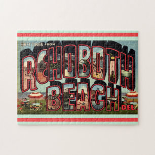 Retro Rehoboth Beach 11x14 Puzzle
