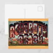 Retro Rehoboth Beach Postkarte (Vorne/Hinten)