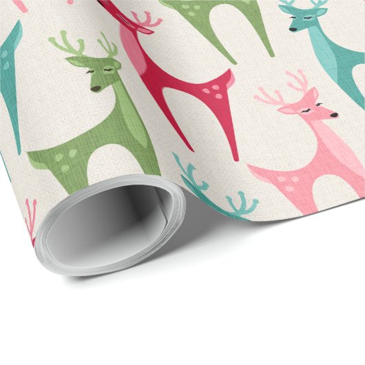 Retro Reindeer ©studioxtine Geschenkpapier (Rolleneckpunkt)