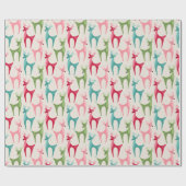 Retro Reindeer ©studioxtine Geschenkpapier (Flach)