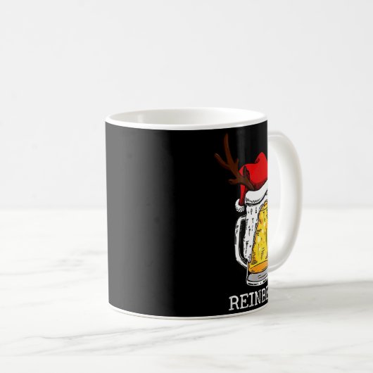 Retro Reindeer Winedeer Reinbeer Matching Couples Kaffeetasse (VorderseiteRechts)