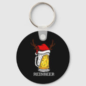 Retro Reindeer Winedeer Reinbeer Matching Couples Schlüsselanhänger (Vorderseite)