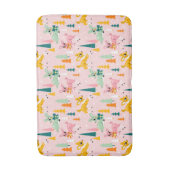 Retro Reindeer Wonderland Urlaubsmuster Badematte (Vorderseite Vertikal)