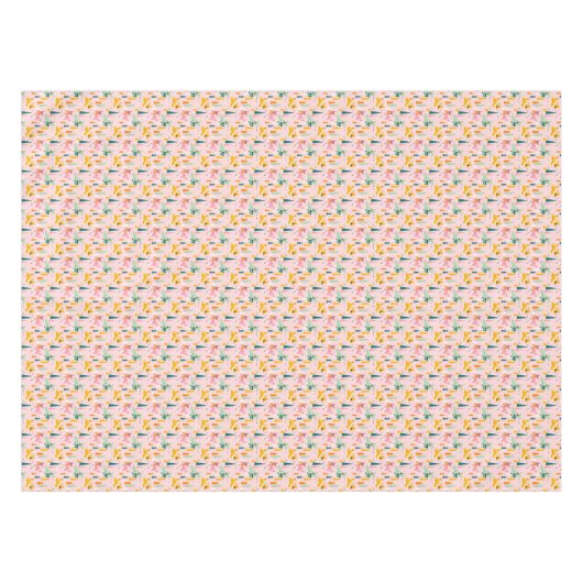 Retro Reindeer Wonderland Urlaubsmuster Tischdecke (Vorderseite (Horizontal))