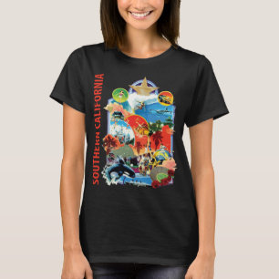 Retro-Reise an die Südkalifornische Küste T-Shirt