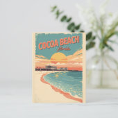 Retro Reise Cocoa Beach Florida Westgate Geschenke Postkarte (Stehend Vorderseite)