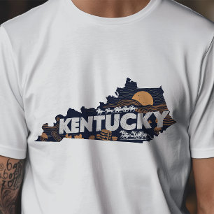 Retro-Reise-Ikonische Kentucky-Grafik T-Shirt