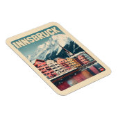 Retro Reise Innsbruck Tirol - Österreichische Alpe Magnet (Rechte Seite)