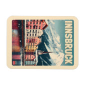 Retro Reise Innsbruck Tirol - Österreichische Alpe Magnet (Horizontal)
