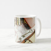 Retro-Reise Kaffeetasse (VorderseiteRechts)