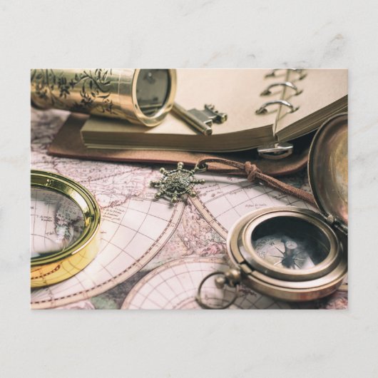 Retro-Reise Postkarte (Vorderseite)
